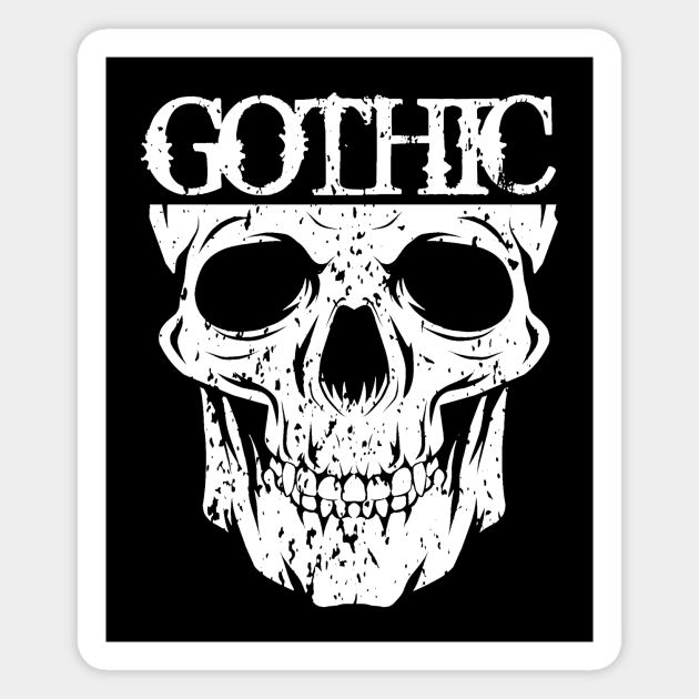Gothic Skull Magnet by Oolong